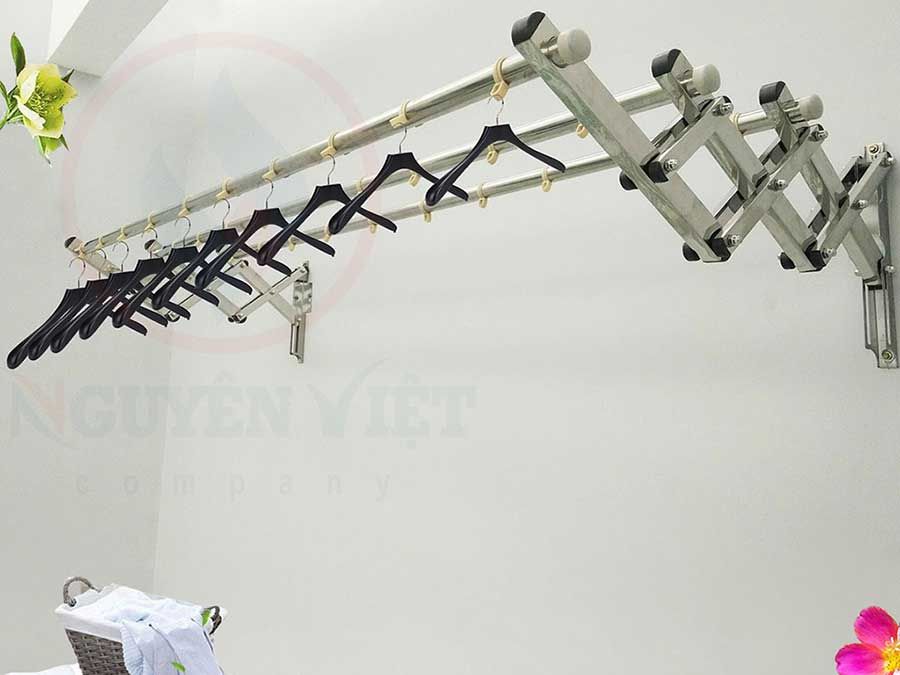 [HCM]Gìan Phơi Đồ Gấp Gọn Công Nghệ NHẬT BẢN Giá Phơi Đồ Inox Co Giãn Thông Minh Giàn phơi xếp ống 19m Cao cấp inox 304 loại 1.5M Giàn Phơi Đồ Đa Năng Gấp Gọn Bền Đẹp Hiện Đại Móc Treo Thông Minh 100% Chính Hãng Bảo Hành 5 Năm