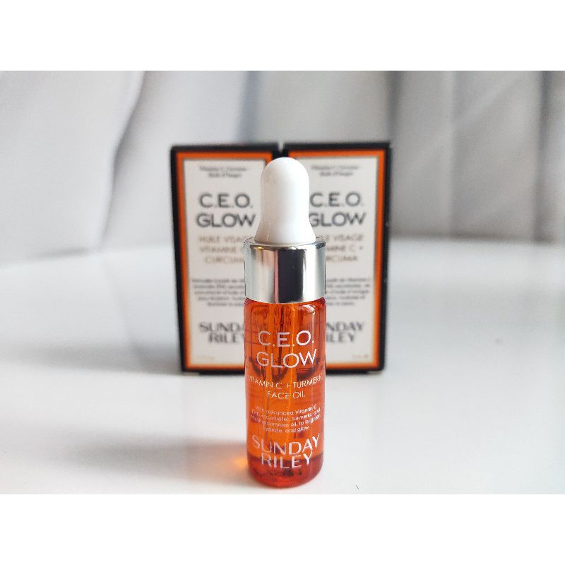 [HCM]Dầu dưỡng da Sunday Riley CEO Glow vitamin C + Tumeric 5ml (Bill Mỹ)