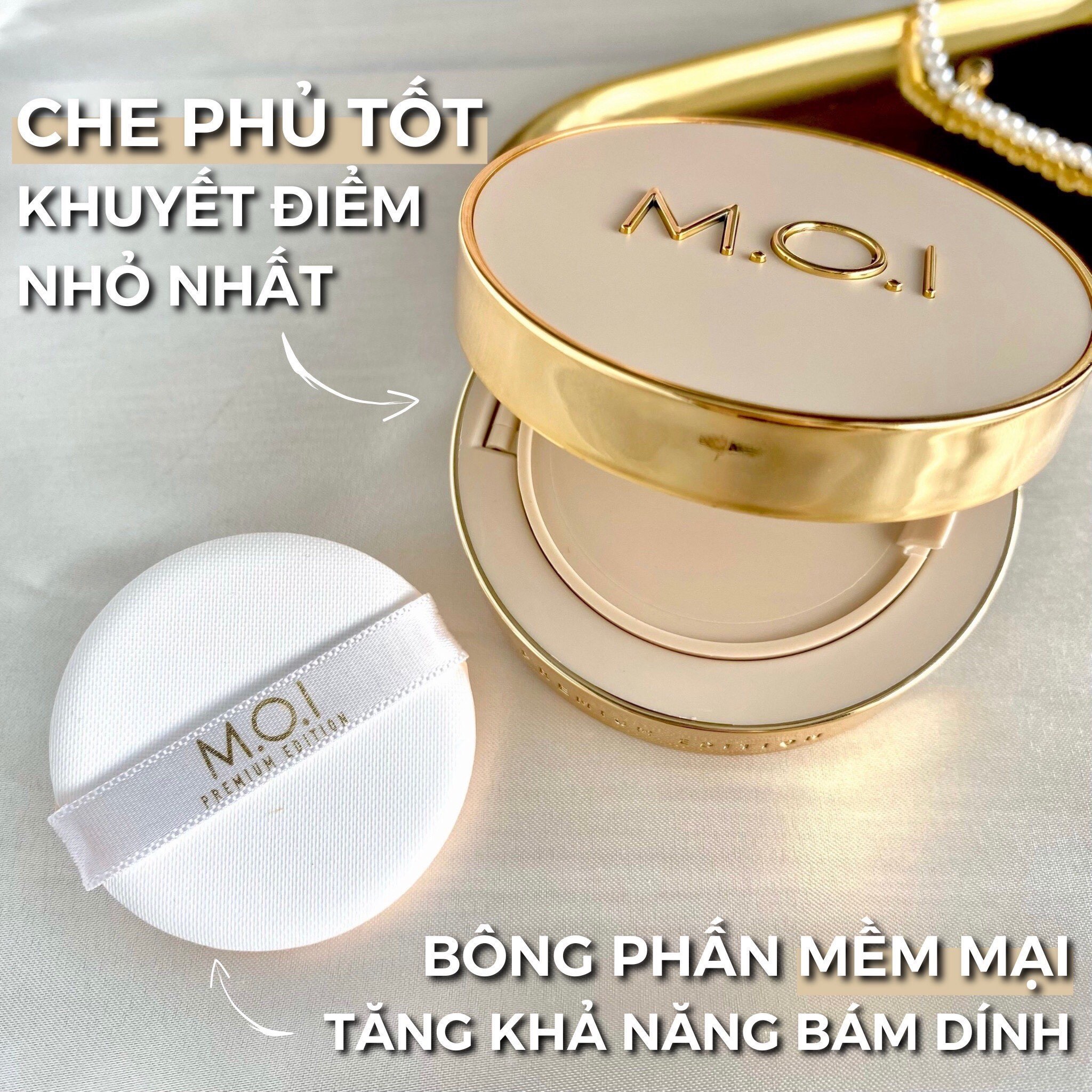 PHẤN NƯỚC PREMIUM, PHIÊN BẢN MÙA LỄ HỘI NÂNG CẤP GIỚI HẠN x 3 DƯỠNG CHẤT , CHỐNG NẮNG SPF 50+ , PA+++ , CHỐNG NẮNG PHỔ RỘNG