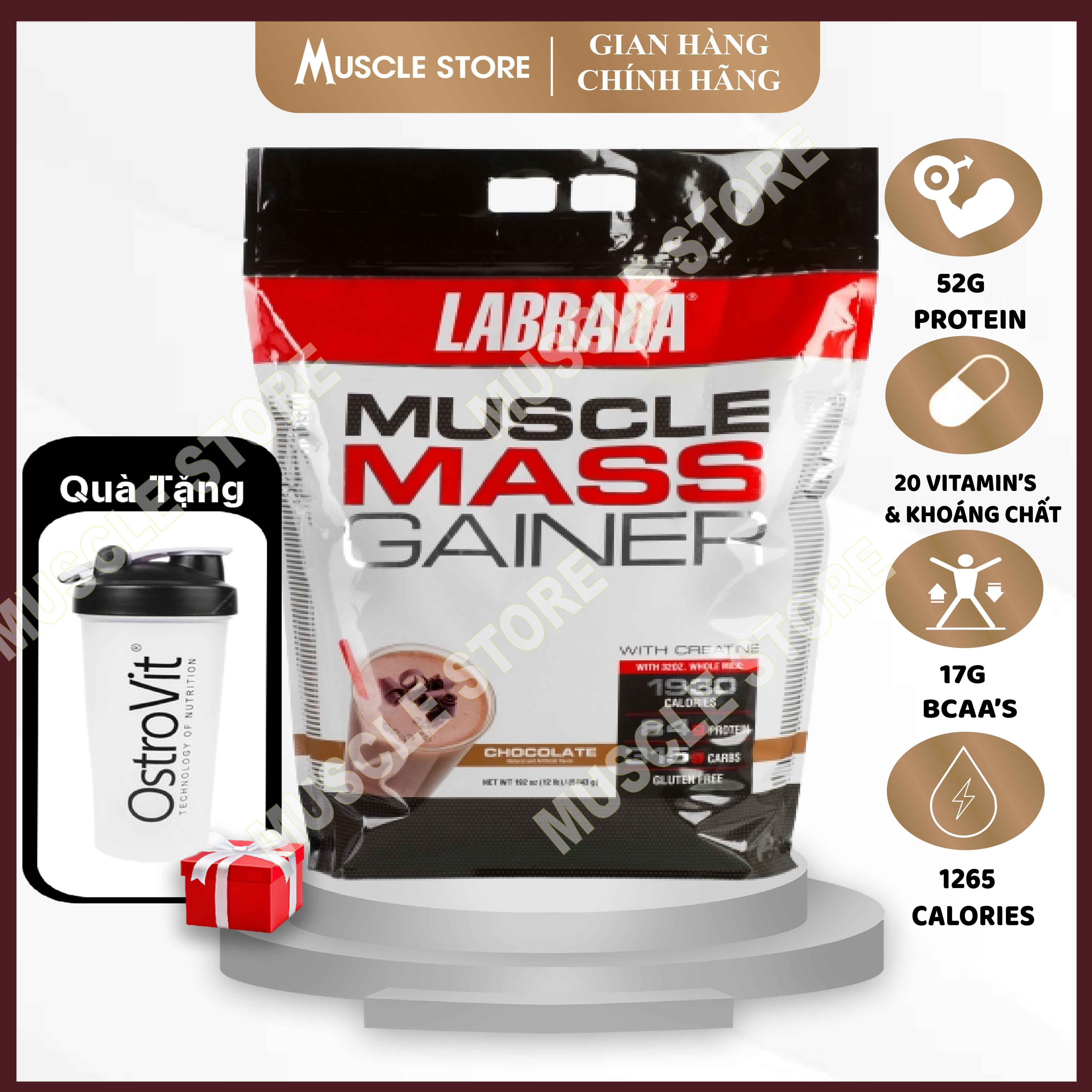 Muscle Mass Gainer - Labrada 12 Lbs- Sữa tăng cân