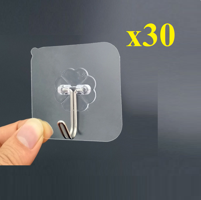 Combo 30 móc dán tường siêu chắc