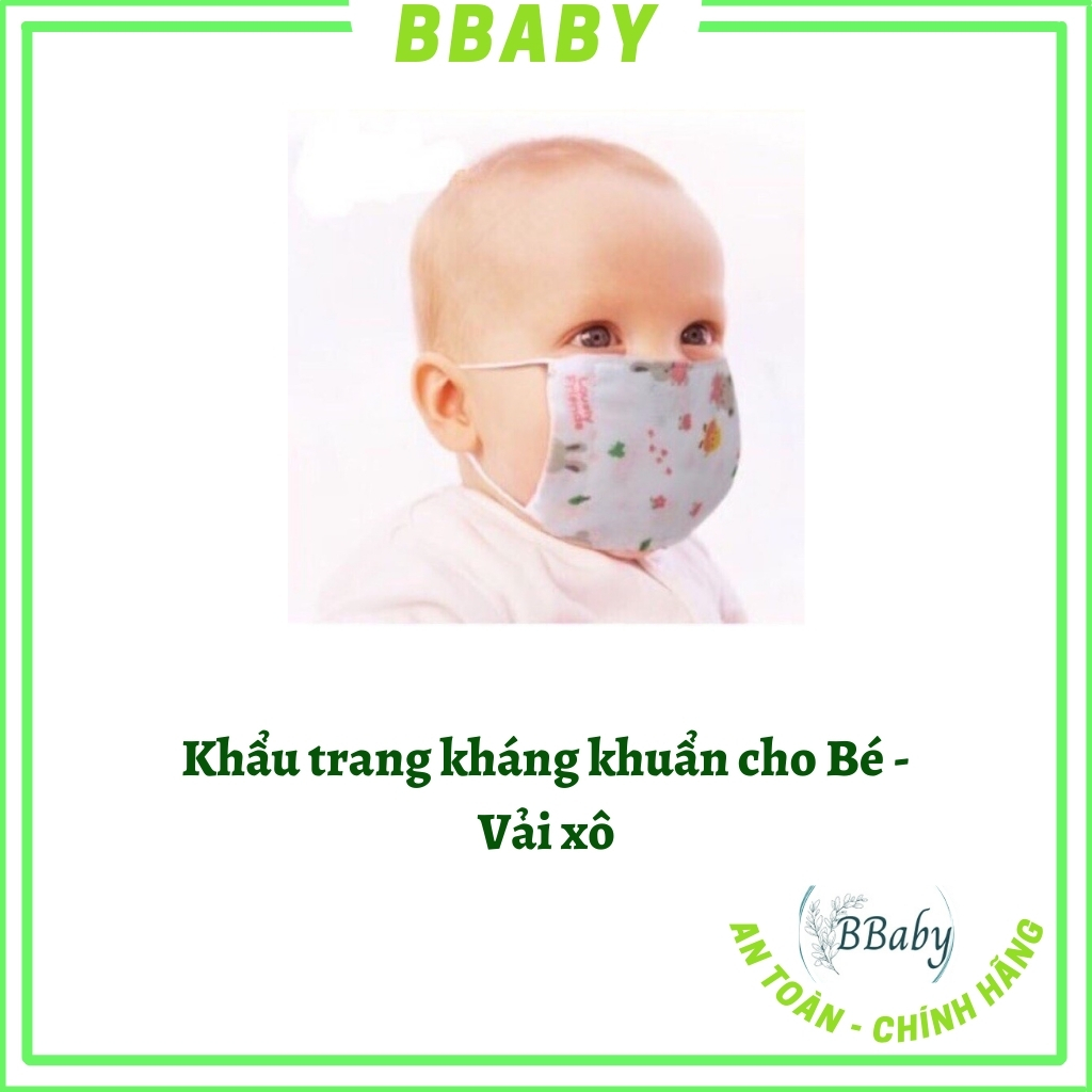 Combo 3 Khẩu trang cho bé chất xô 1-3t