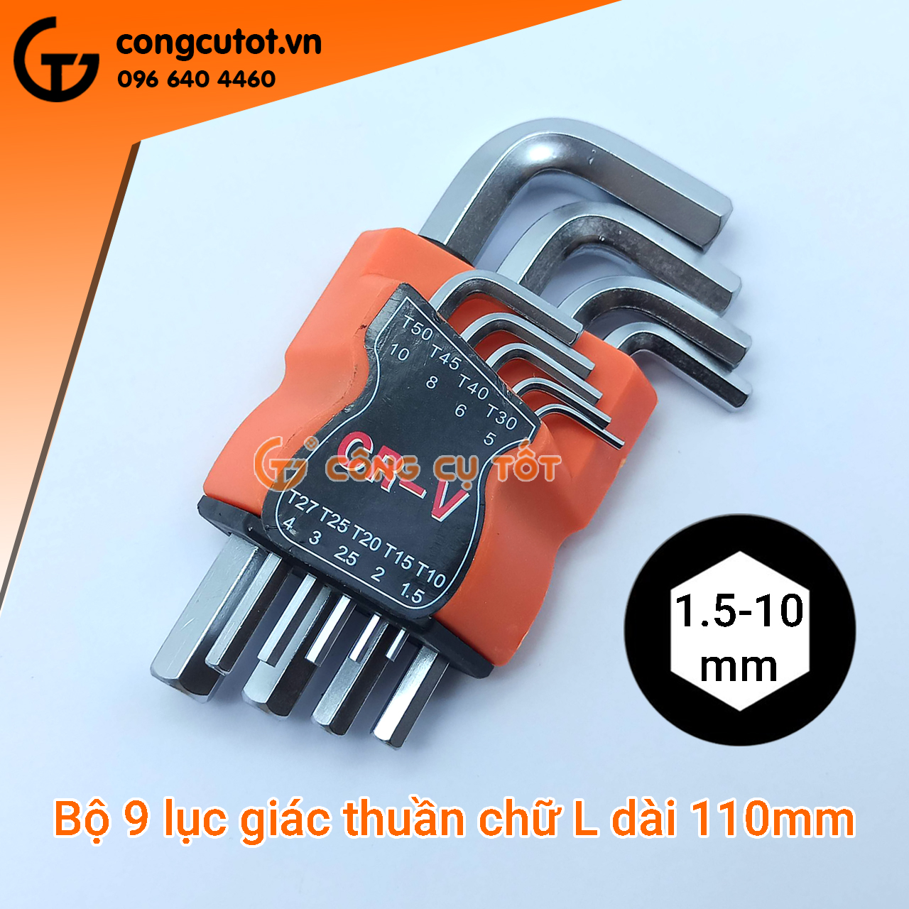 Bộ lục giác thuần - Bộ lục giác bằng thép CrV