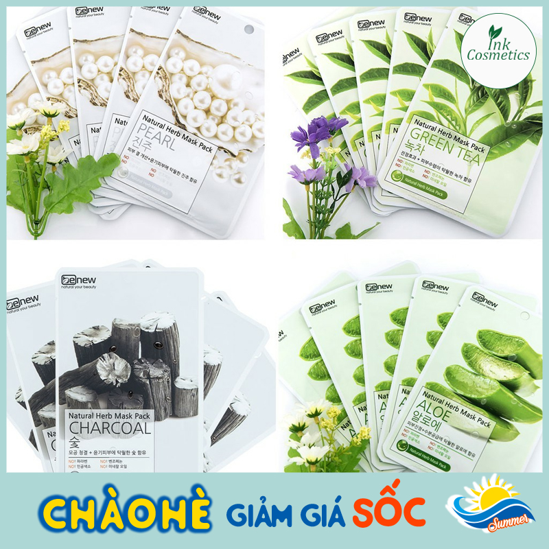 Combo 10 mặt nạ hàn quốc trắng da ngừa mụn benew mix vị ngẫu nhiên