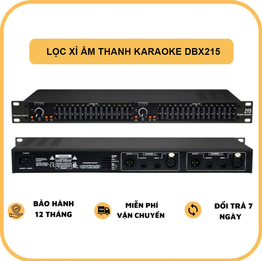 Lọc Xì Âm Thanh Karaoke DBX 215 Lọc Tiếng Cực Hay Loại Bỏ Tạp Âm Giúp Âm Thanh Trong Trẻo Nâng Tiếng Bass Treble Uy Lực Cân Bằng Tân Số Của Dàn Âm Thanh Giúp Tiếng Bass Mạnh Mẽ Lọc Xì Bảo Hành 12 Tháng