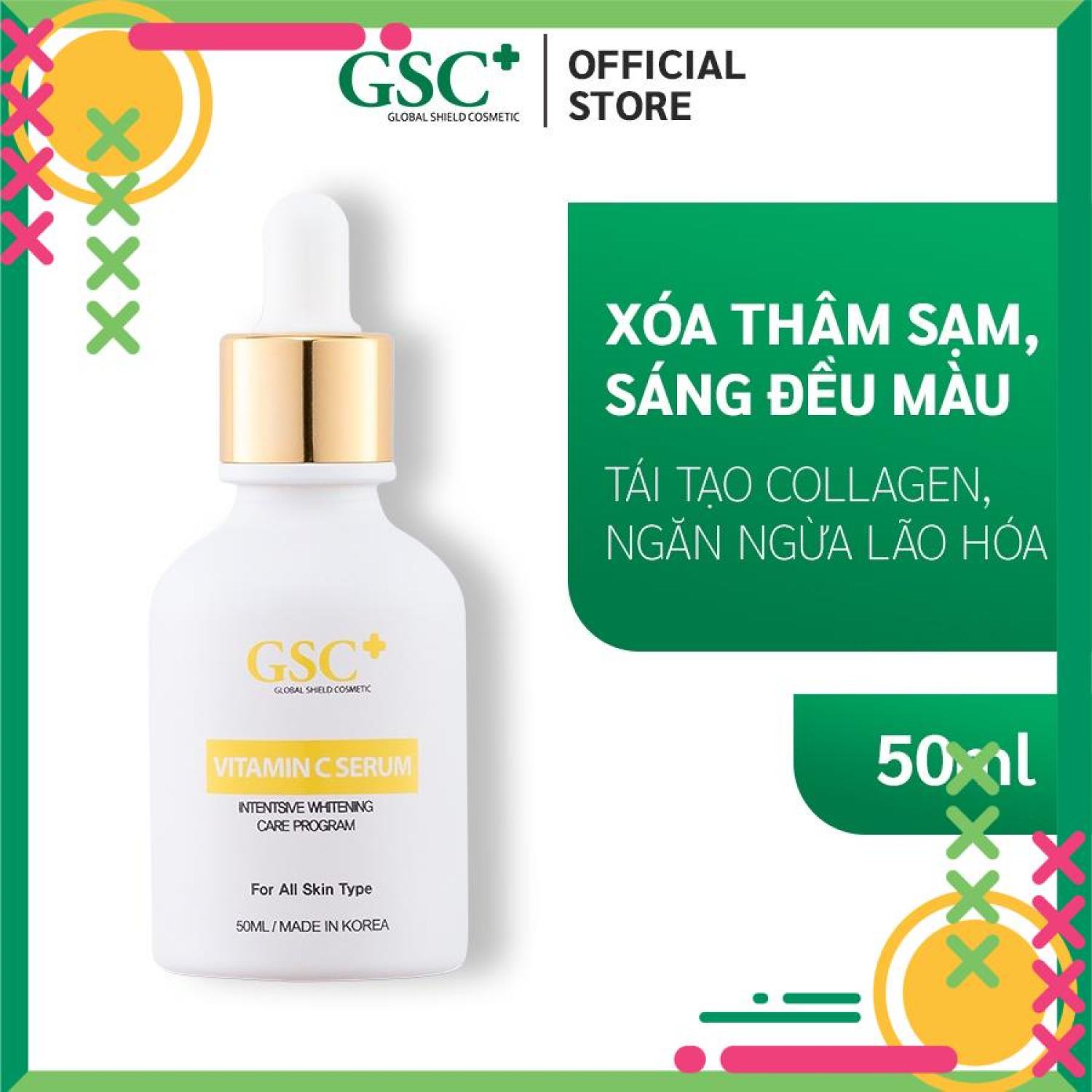 Tinh chất vitamin c serum 50ml từ gsc hàn quốc chính hãng