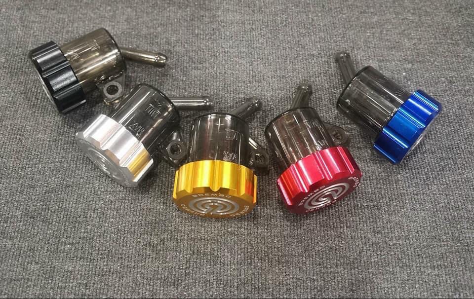 Bình dầu khói BREMBO nắp nhôm cnc