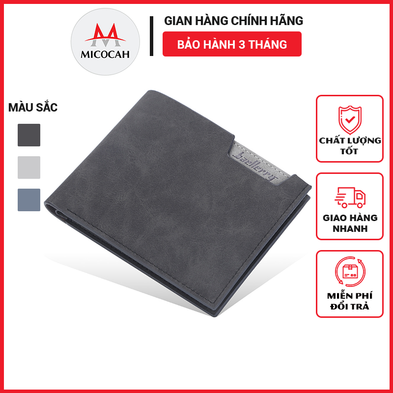 Ví nam bóp da nam cao cấp chính hãng baellerry đựng tiền đựng thẻ nhiều ngăn tiện dụng giá rẻ bl10 - micocah mall
