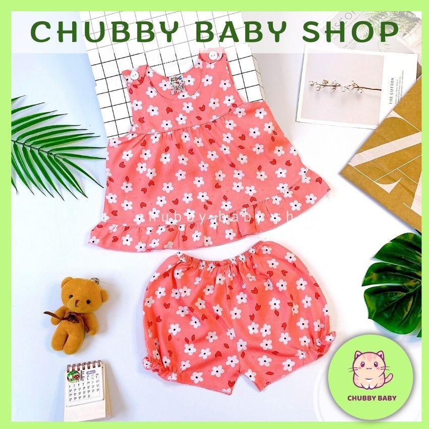 Đồ Bộ Đùi Cho Bé Gái SABAKIDS Mặc Nhà Xinh Xắn Mỏng Mát Chất Tole Lanh Nút Vai Tôn Lanh [DEAL SỐC 40%]