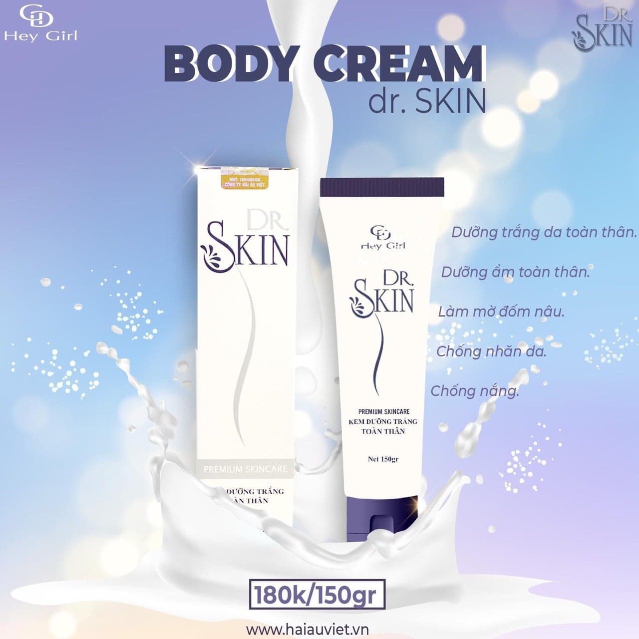 Kem dưỡng trắng body chống nắng