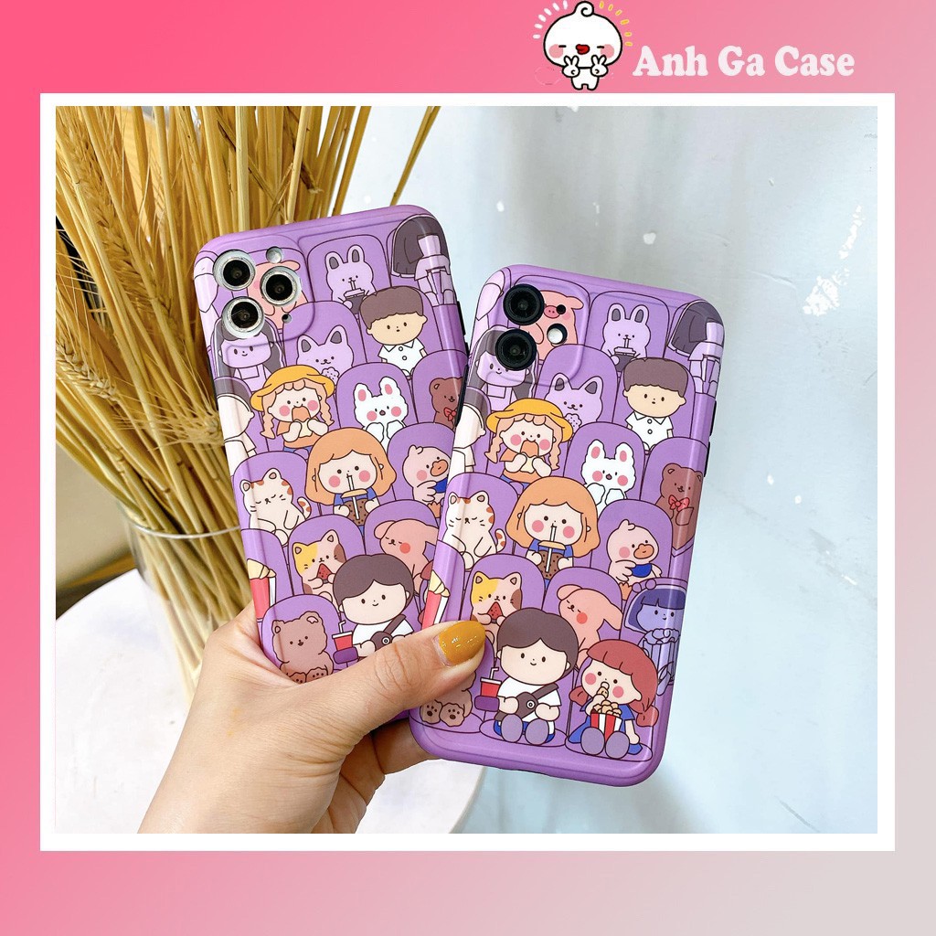 Ốp lưng iphone idm viền bé xem phim màu tím 6s plus/6/7/7plus/8/8plus/x/xs/xs max/11/11 pro/11 promaxanh ga case, cam kết hàng đúng mô tả, chất lượng đảm bảo an toàn đến sức khỏe người sử dụng