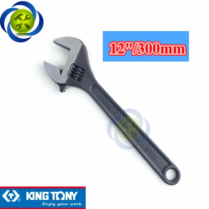 Mỏ lết đen 300mm kingtony 3611-12p loại 12 inch mở hàm 35mm