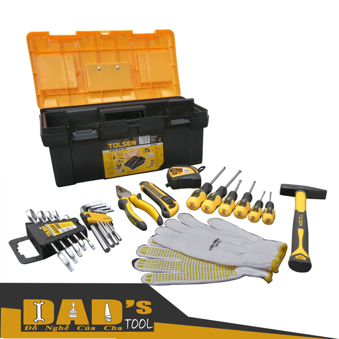 Thùng dụng cụ 26 món cơ bản - tolsen 85360