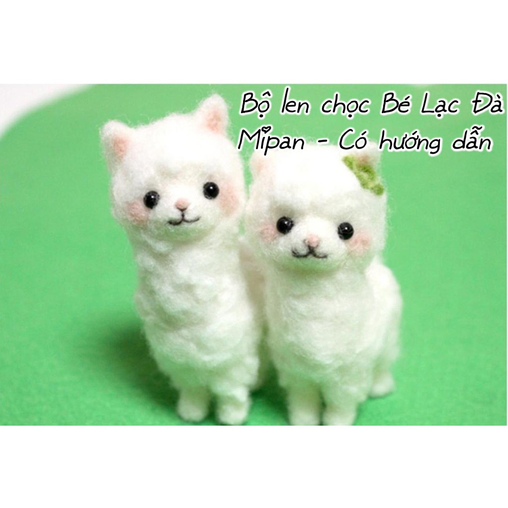[HCM]Bộ len chọc Lạc Đà Đơn Giản Siêu Dễ và Rẻ với LEN XOĂN siêu xịn và đẹp- Mipan - Needle felting mipan