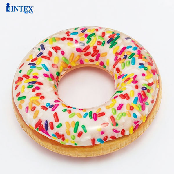 Phao bơi Donut khổng lồ mẫu mới INTEX 56265 - Phao bơi cho bé, Phao bơi trẻ em, người lớn