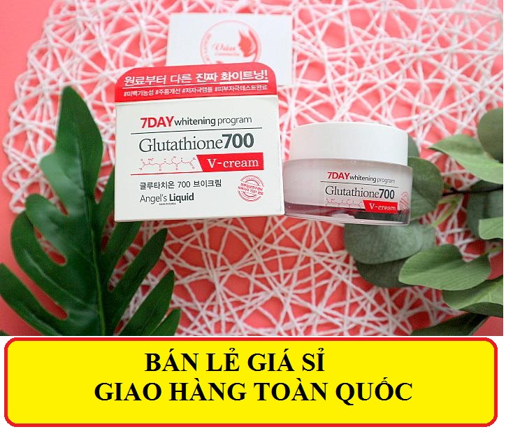 KEM DƯỠNG TRẮNG DA ANGEL’S LIQUID 7 DAY GLUTATHIONE 700 V-CREAM