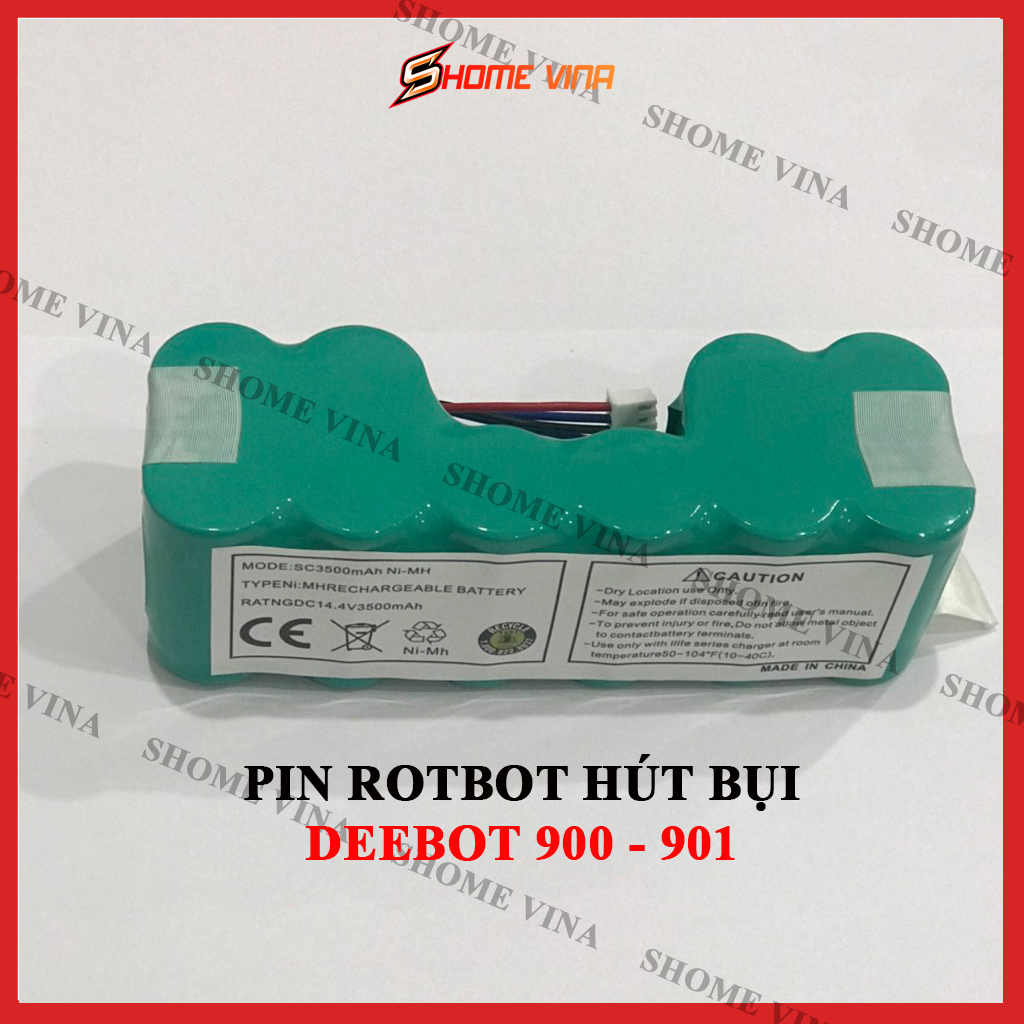 Pin robot hút bụi ecovacs deebot 900, 901