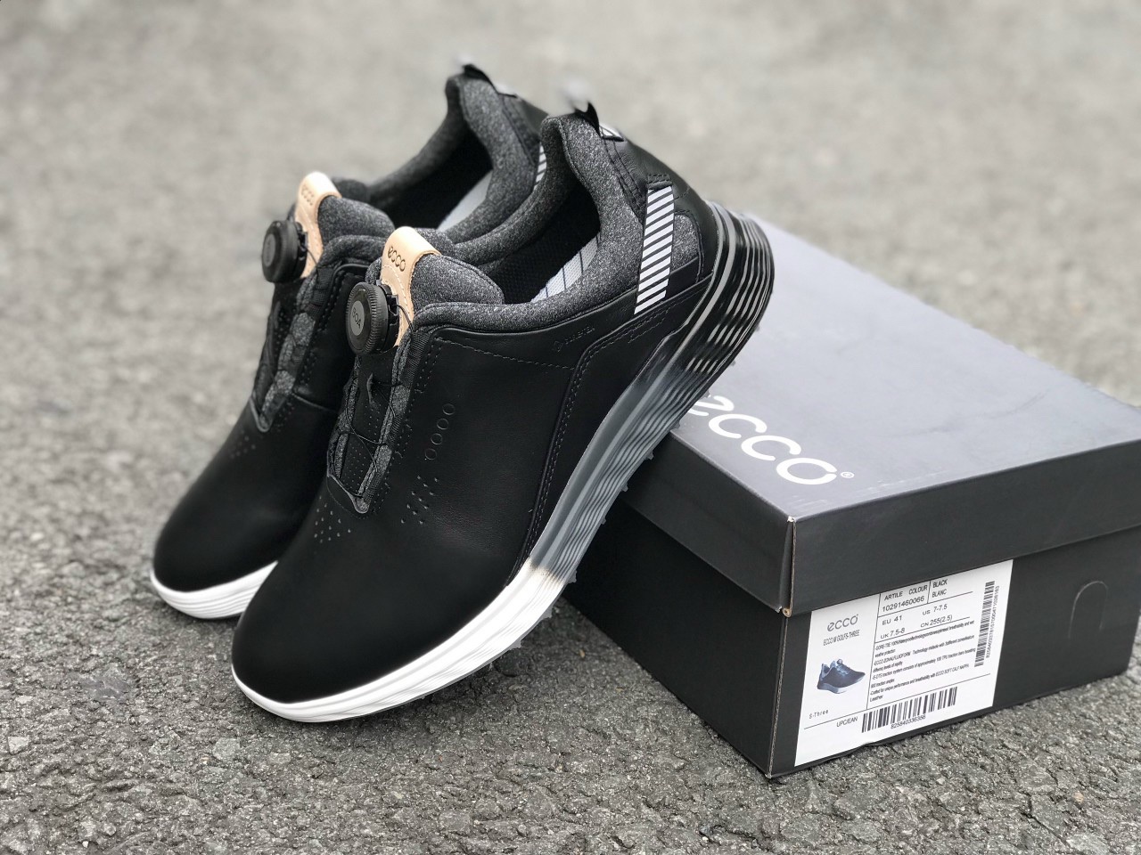 Tặng tất - freeship - giày chơi golf nam ecco s - three boa - săn sale hàn quốc