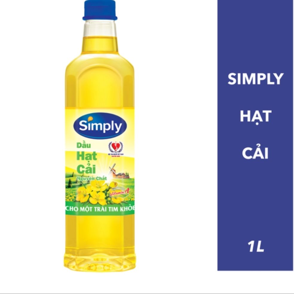 Dầu hạt cải simply 1 lít