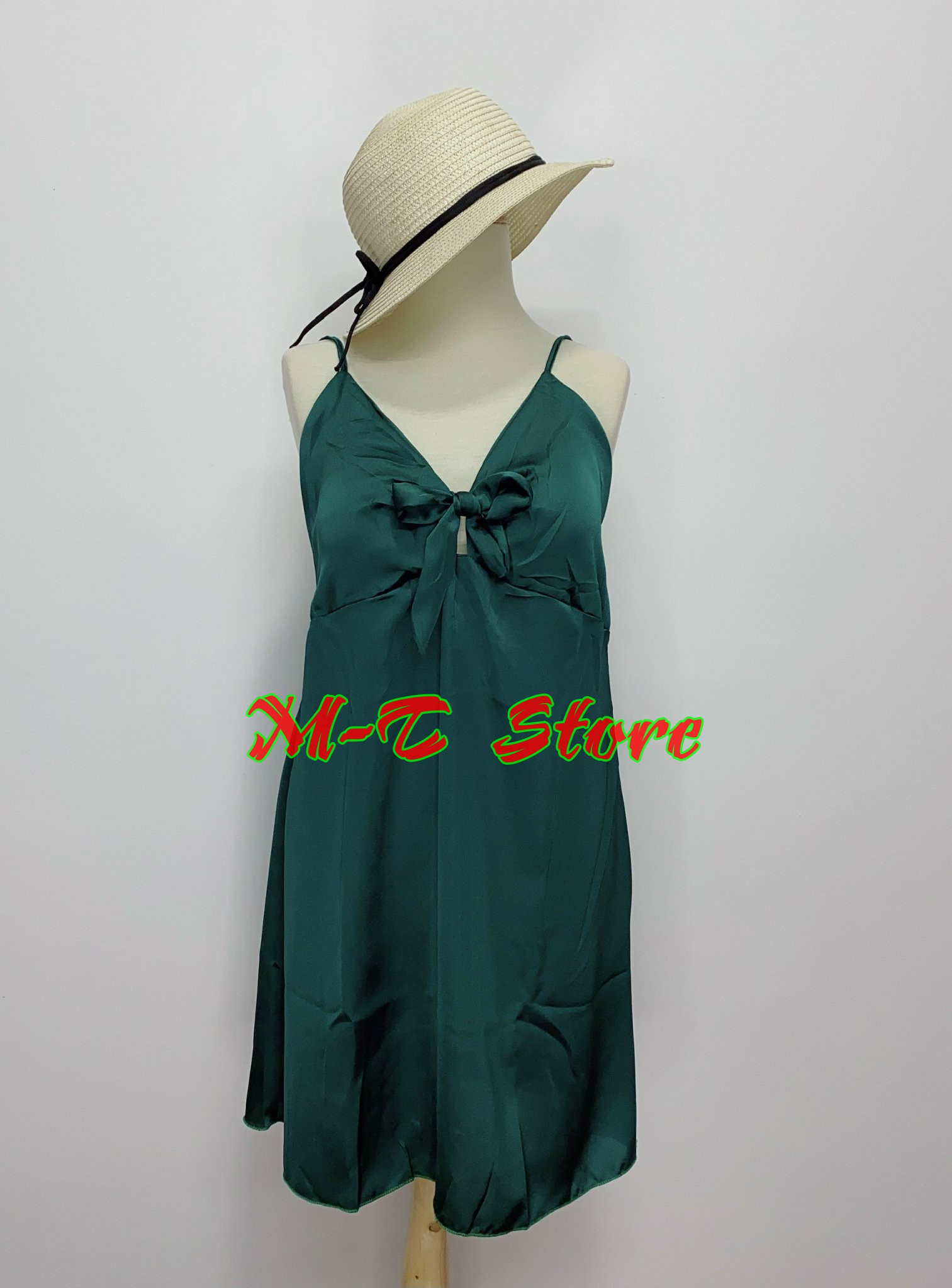 Đầm ngủ satin bigsize có mút ngực, lụa satin xịn mịn mặc rất mát