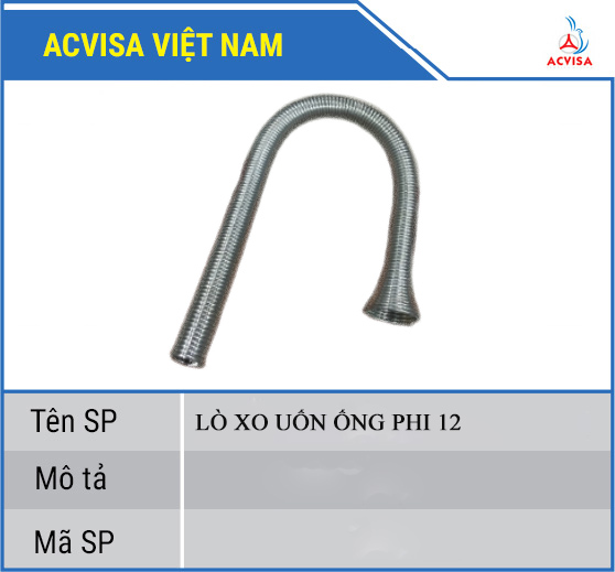 Lò xo uốn ống phi 12