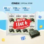 [Mua 10 tặng 6] Combo16 gói rong biển ăn liền Genkai vị truyền thống, lá xanh 4g