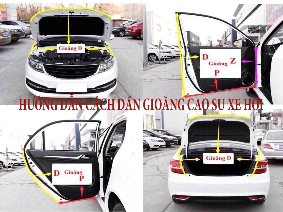 Gioăng chống ồn cao su chữ D cho xe hơi - Thiết bị chống ồn hiệu quả
