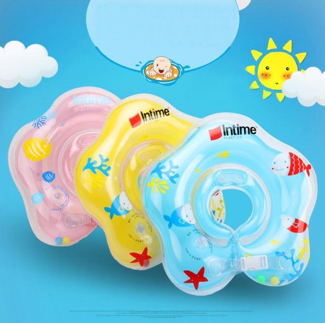 Phao Bơi Đỡ Cổ Cho Bé Loại Cao Cấp Intime - Áo Phao Bơi Cho Bé Tập Làm Quen Với Nước Họa Tiết Dễ Thương - Liclac Shop
