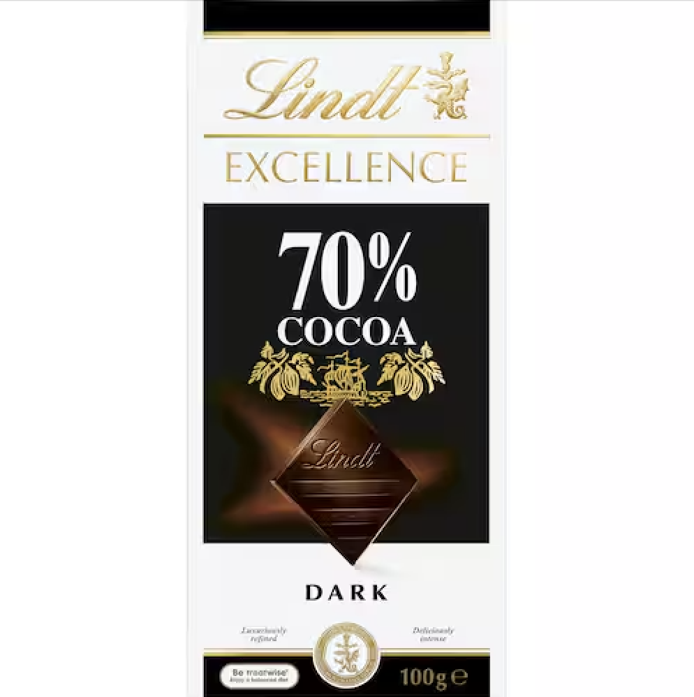 THANH SOCOLA ĐEN / ĐẮNG Lindt Excellence Chocolate Dark 70% - 78% - 85% - 90% - 95%, 80g-100g