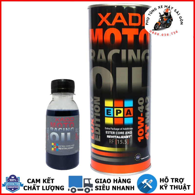 Nhớt XADO Luxury Racing 10W40 1 Lít - Nhập khẩu Ukraine [Mua 5 tặng 1 phểu]