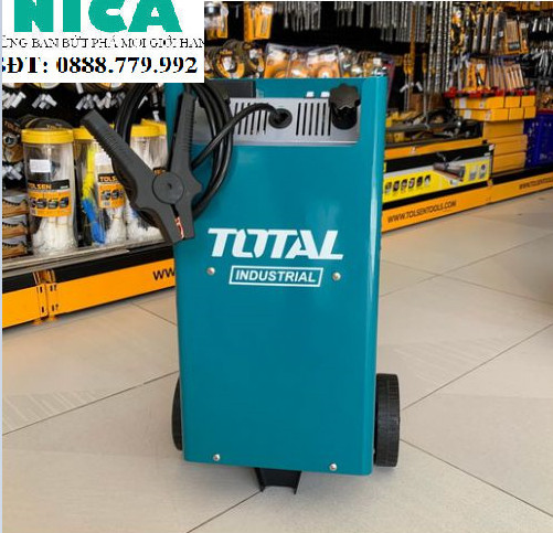 Máy sạc bình điện ắc qui total tbc2201 thiết bị sạc bình điện áp vào 12/24v dòng điện định mức 16/18a