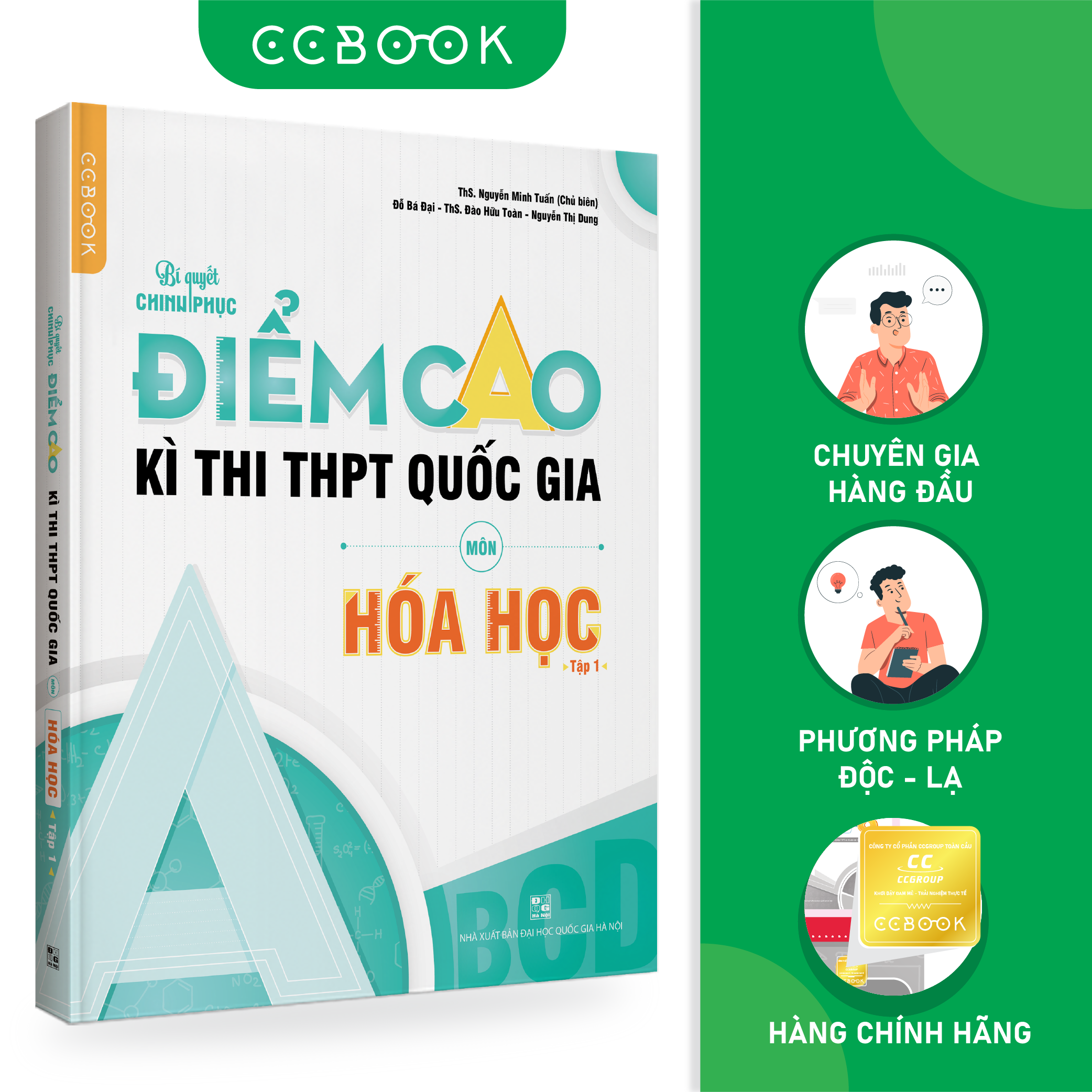 Sách - Bí quyết chinh phục điểm cao kì thi THPT quốc gia môn Hóa học tập 1 - Ôn luyện thi đại học - Chính hãng Ccbook