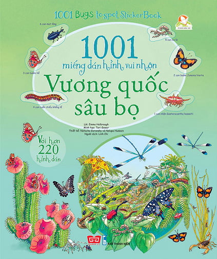 Fahasa - 1001 miếng dán hình vui nhộn - vương quốc sâu bọ