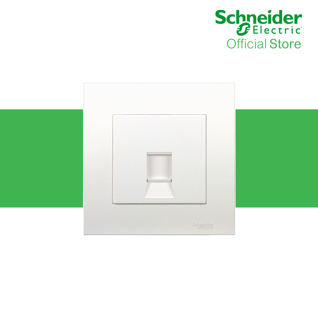 Bộ ổ cắm mạng cat5e VIVACE màu trắng - Schneider Electric - KB31RJ5E_WE