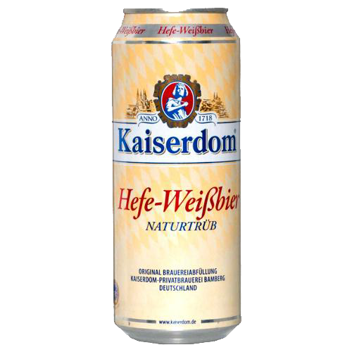 Bia Kaiserdom Hefe Weissbier - nhập khẩu Đức - 1 lon 500ml