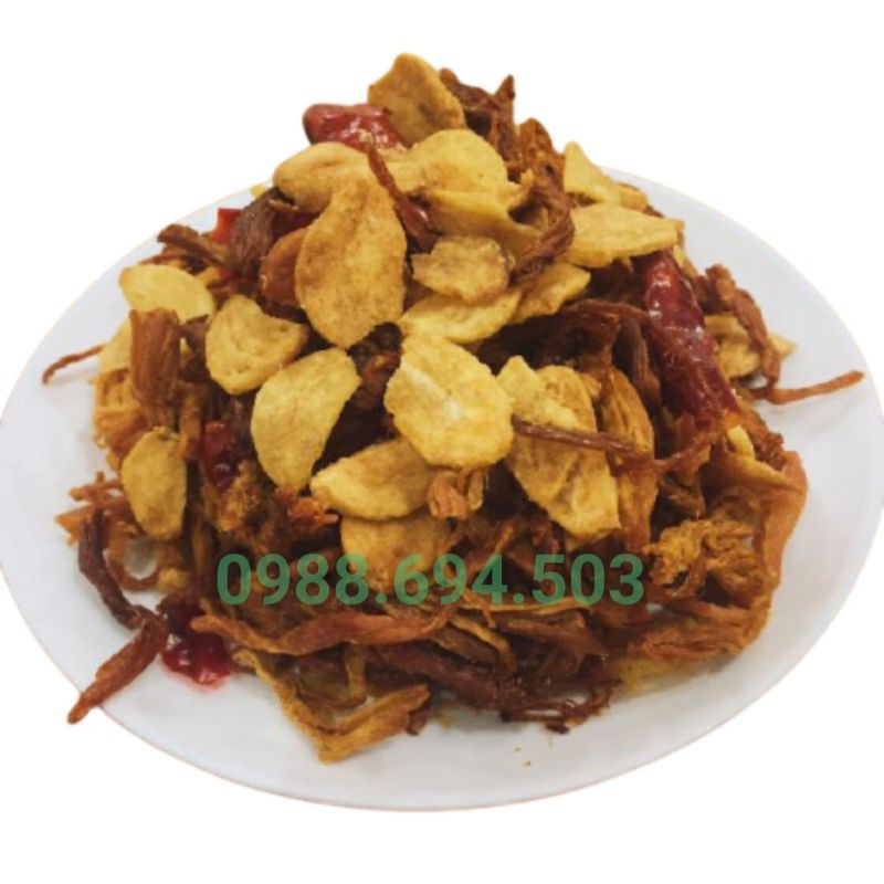 500g khô heo cháy tỏi thơm ngon đặc biệt - 500g