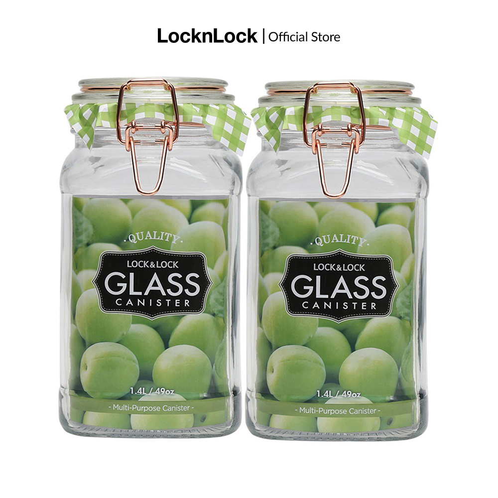 Bộ 2 Hũ Đựng Thực Phẩm Bằng Lock&Lock Sodalime LLG517S01 (1.4L)