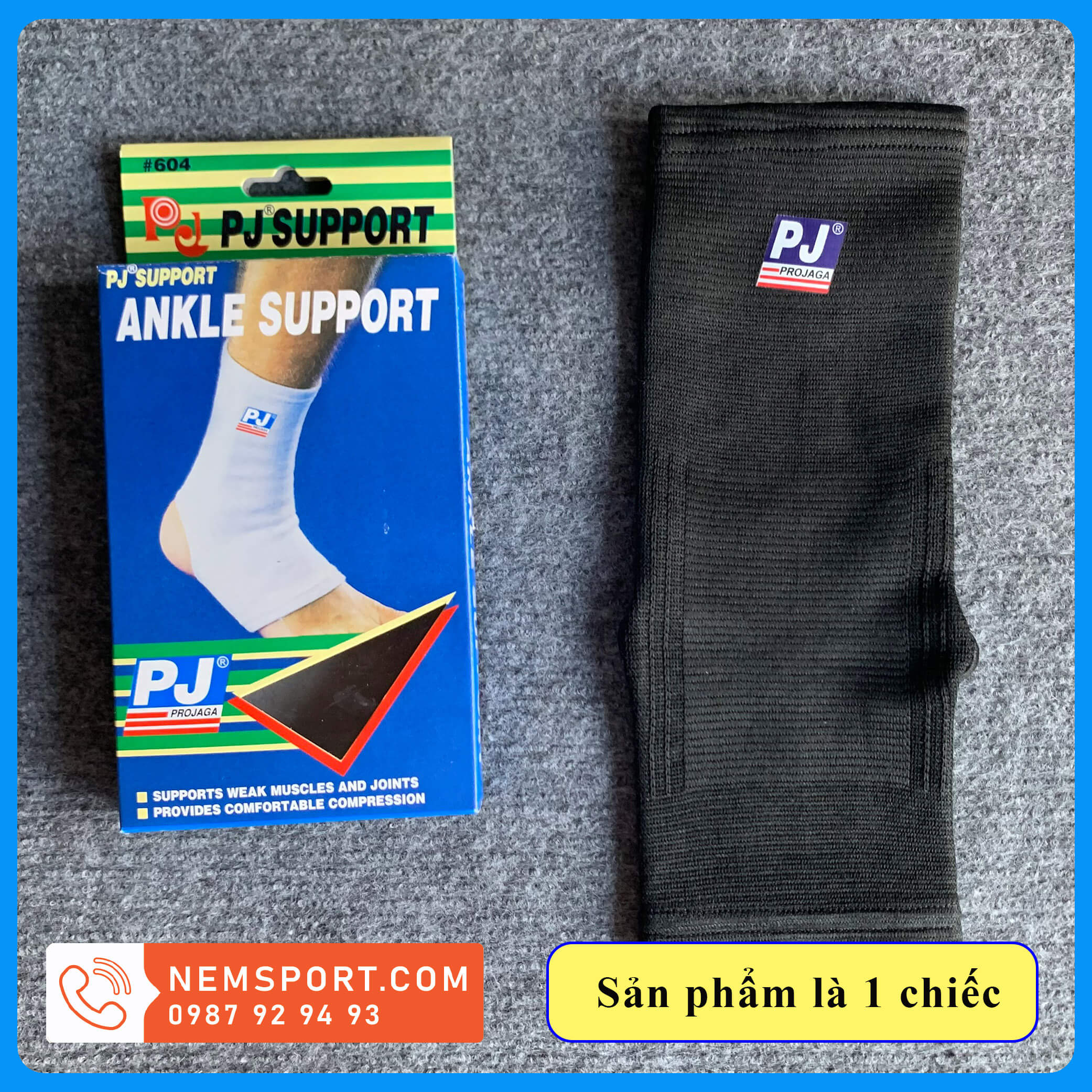 Bó gót pj , băng bảo vệ gót chân pj, bó gót thể thao pj projaga