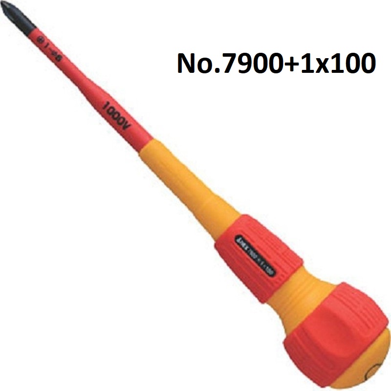 [HCM]Tô vít cách điện cán tròn No.7900 Anex-tô vít cách điện-tô vít đa năng-tô vít điện-tô vít 4 cạnh-tô vít đóng-tô vít cầm tay-tô vít Nhật Bản-tô vít dẹp-tô vít lục giác-tô vítmini-tô vít ngắn-tô vít bake