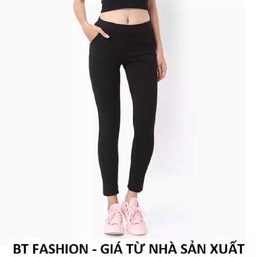 Quần Dài Nữ Thun Ôm Legging  Thể Thao Thời Trang Hàn Quốc - BT Fashion (Trơn-01)