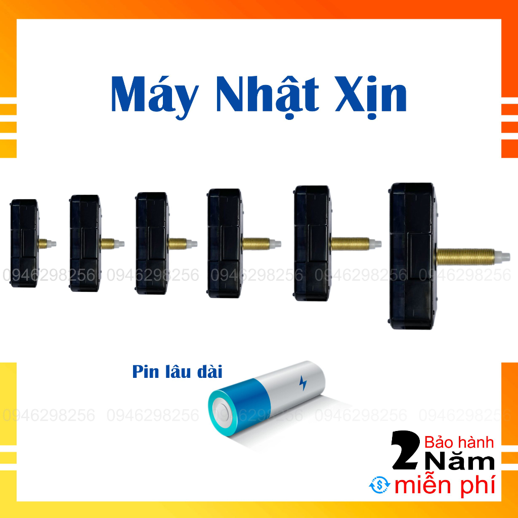 Máy đồng hồ treo tường kim trôi Nhật