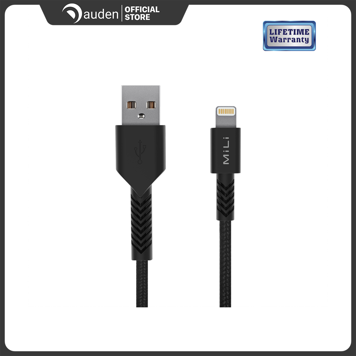 Cáp lightning Lifetime warranty MiLi - HI-L06BK - Màu đen - Dâu Đen Store