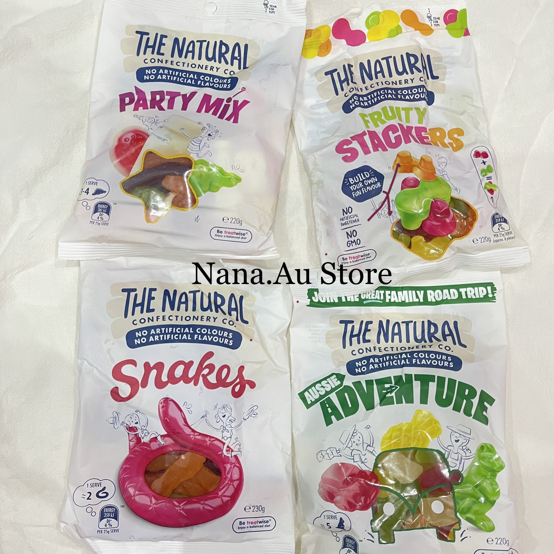 Kẹo dẻo trái cây The Natural nhập Úc