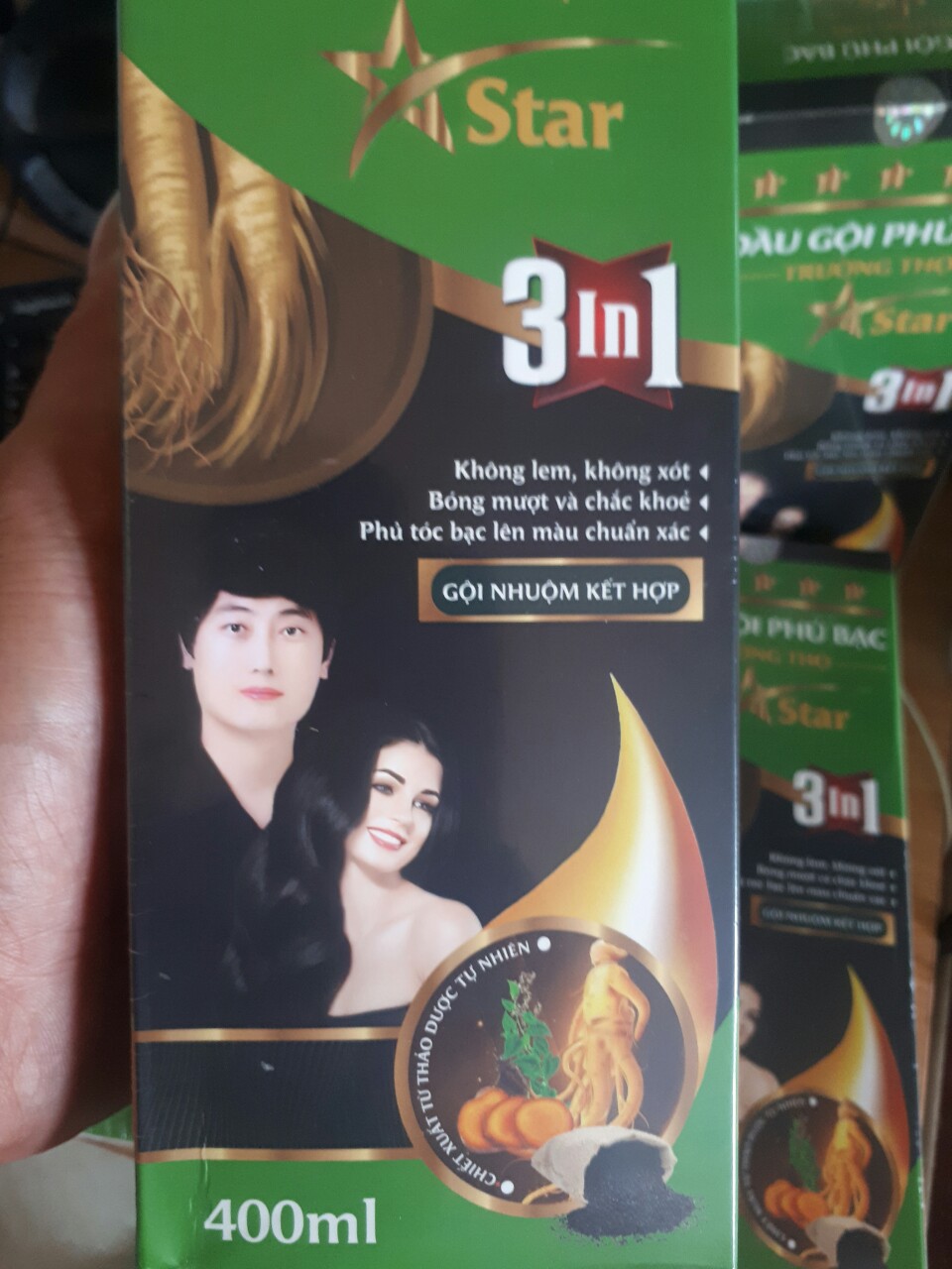 Dầu gội phủ bạc nâu và đen dạ thảo liên dung tích 400ml