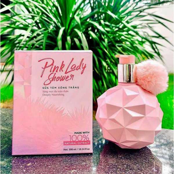 Sữa tắm xông trắng pink lady shower 300ml