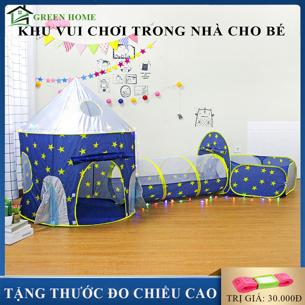 Nhà bóng cho bé, lều bóng tự bung gấp gọn, sản phẩm thiết kế theo kiểu khu vui chơi tại nhà, Đồ chơi trẻ em Bảo hành 12 tháng lỗi 1 đổi 1 trong 7 ngày