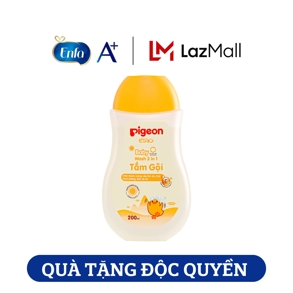 Sữa tắm tắm gội dịu nhẹ pigeon hoa hướng dương 200ml