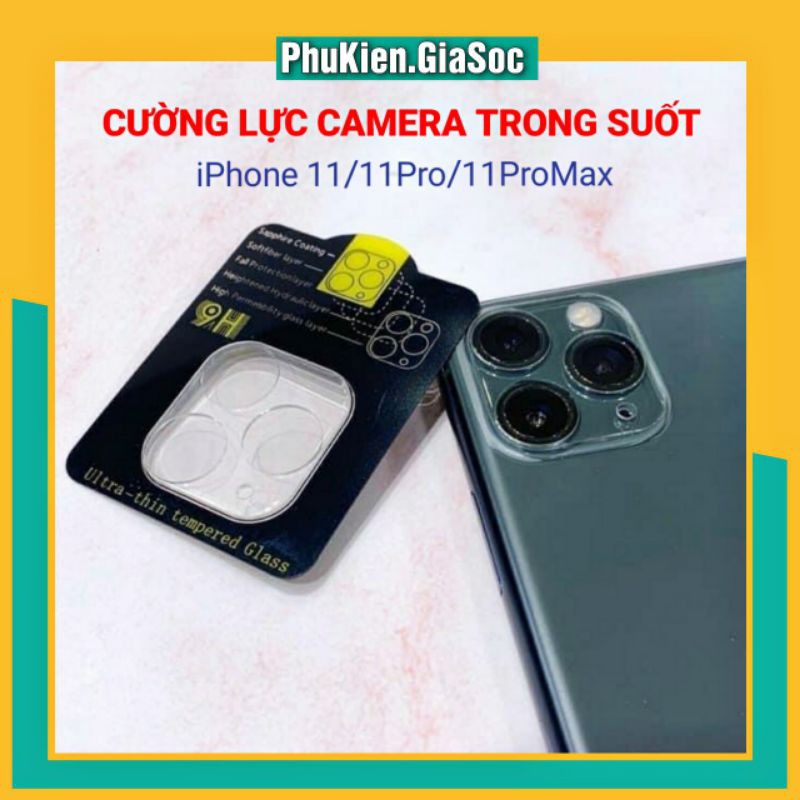 Cường lực bảo vệ camera iphone - trong suốt - full cụm - bảo vệ camera iphone 11/11pro/11promax