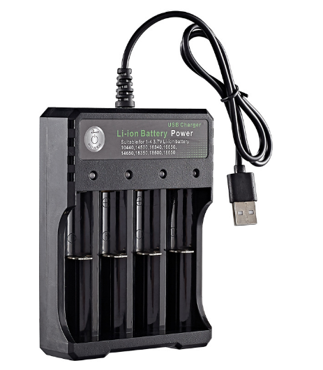 Sạc Pin Tự ngắt và có đèn báo khi đầy BMAX 4 Khe cao cấp dùng cho pin 18650