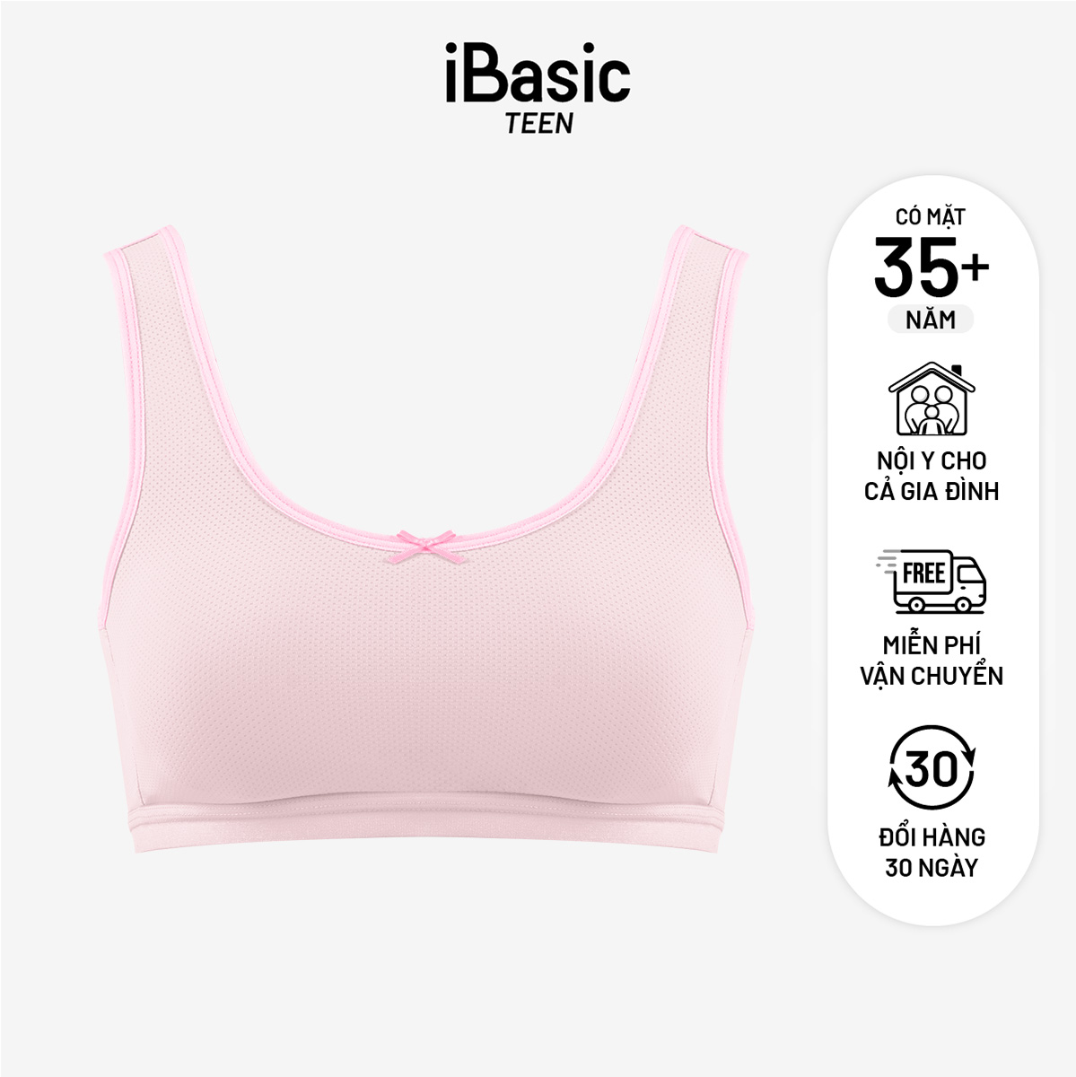  Áo ngực học sinh iBasic không gọng mút mỏng thun lạnh thoáng khí - BRAT031 